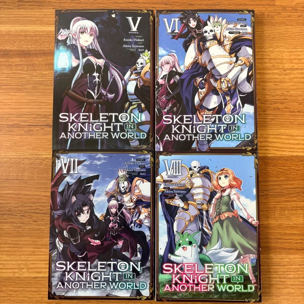Skeleton Knight in Another World Volumes 1-8 Hakari First Printing English Manga